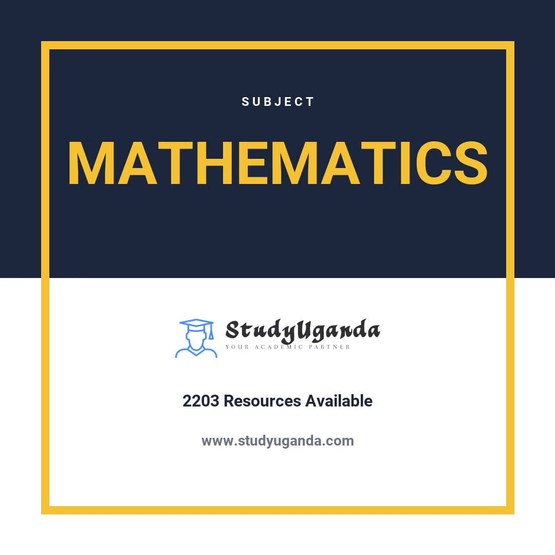 Subject Mathematics Category Card