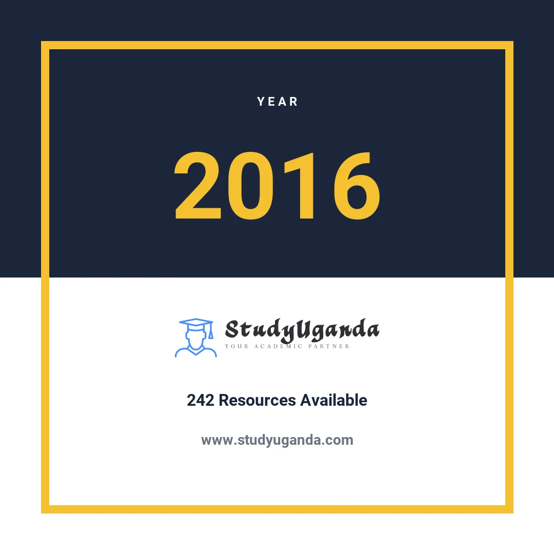 Year 2016 Category Card