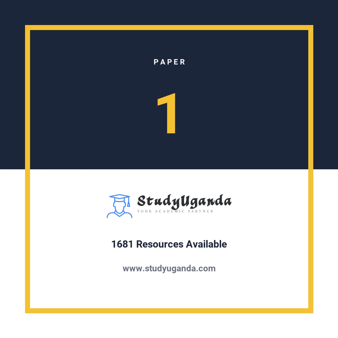 Paper 1 Category Card
