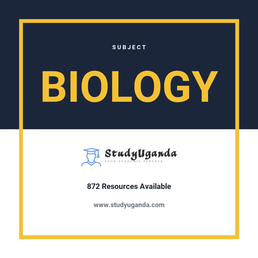 Subject Biology Category Card