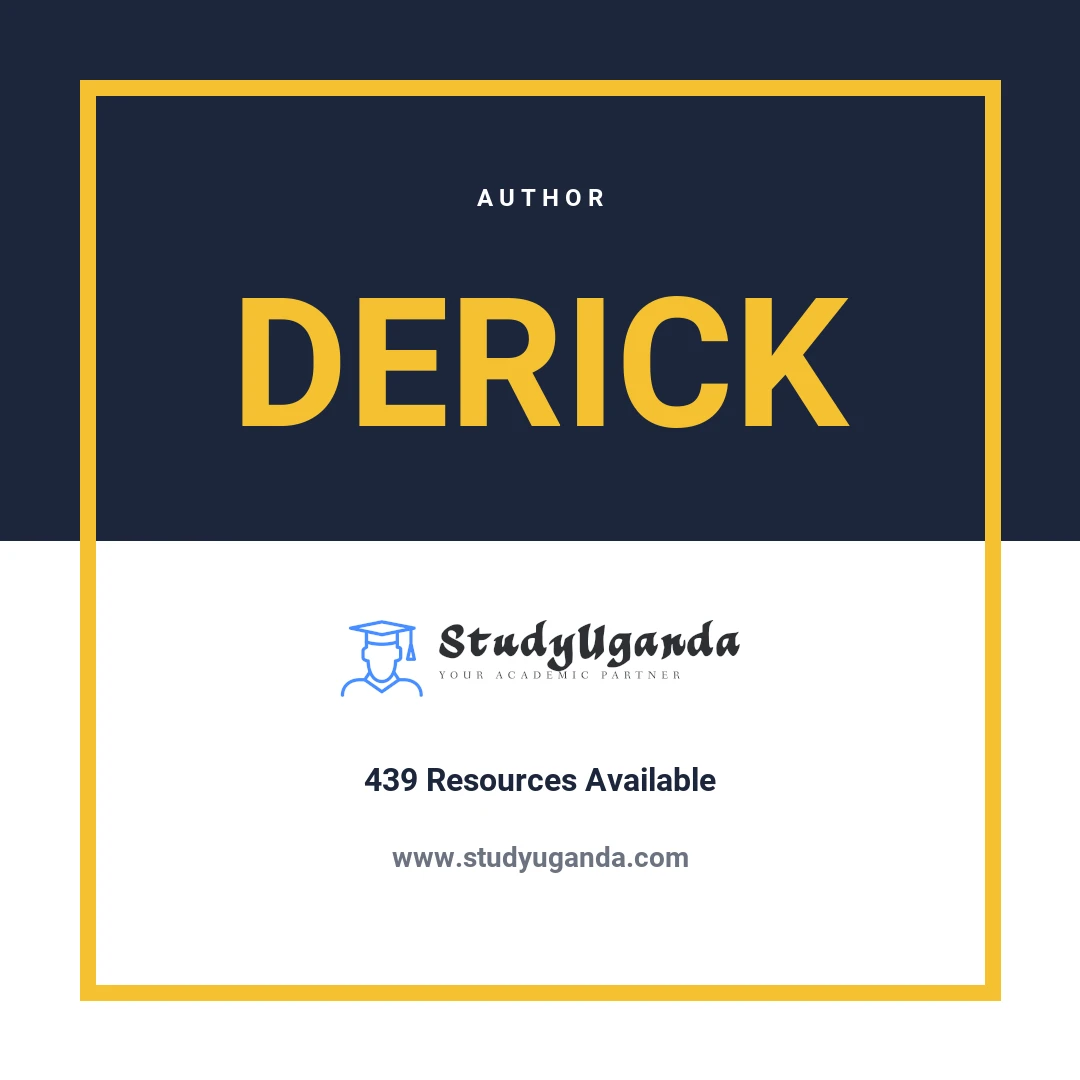 Derick Tenywa Author Category Card