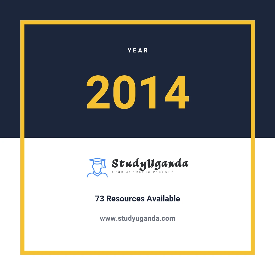 Year 2014 Category Card