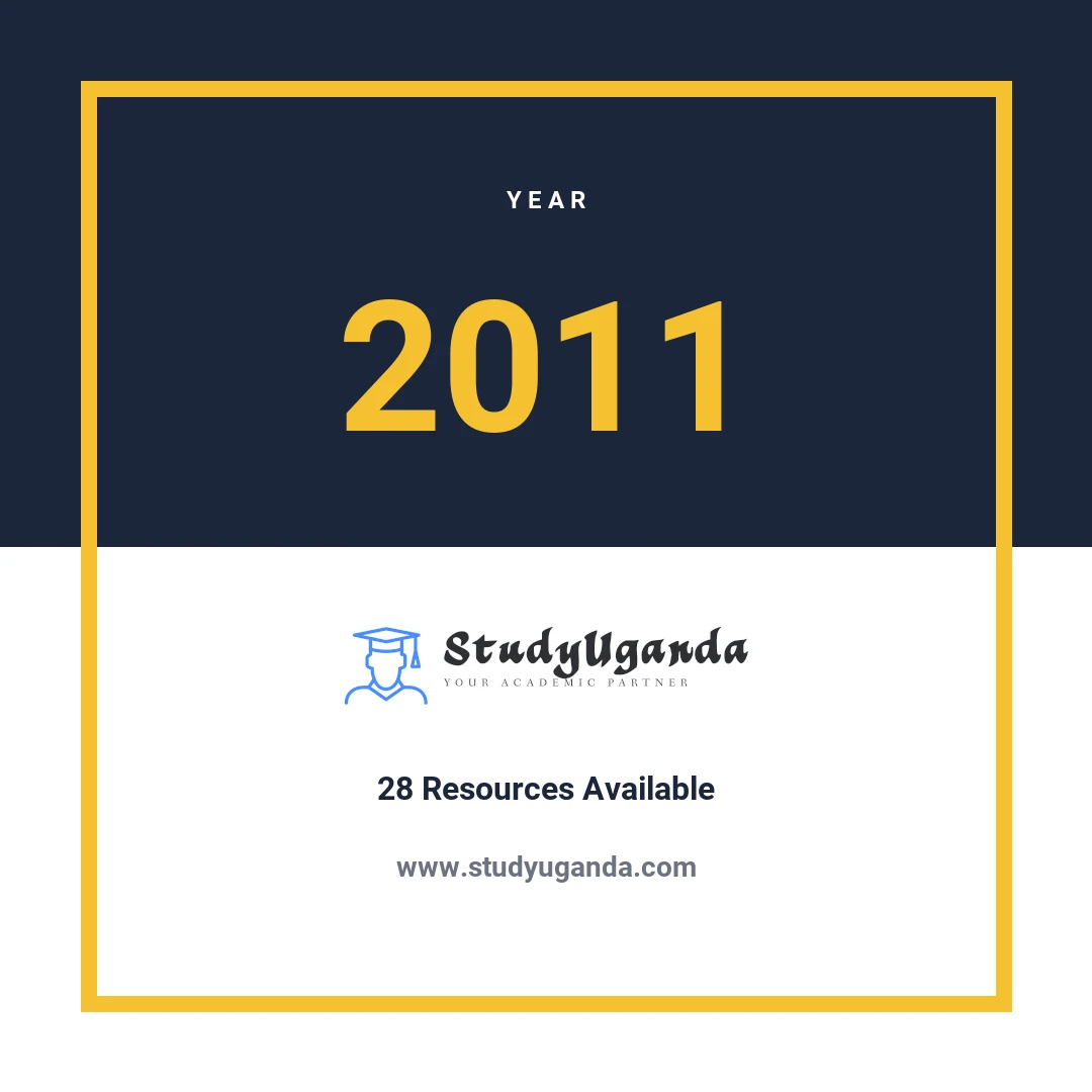 Year 2011 Category Card