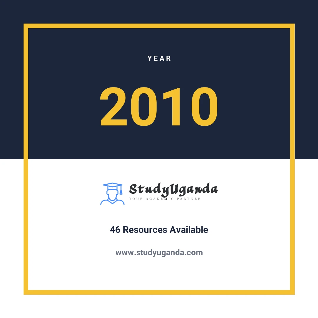 Year 2010 Category Card