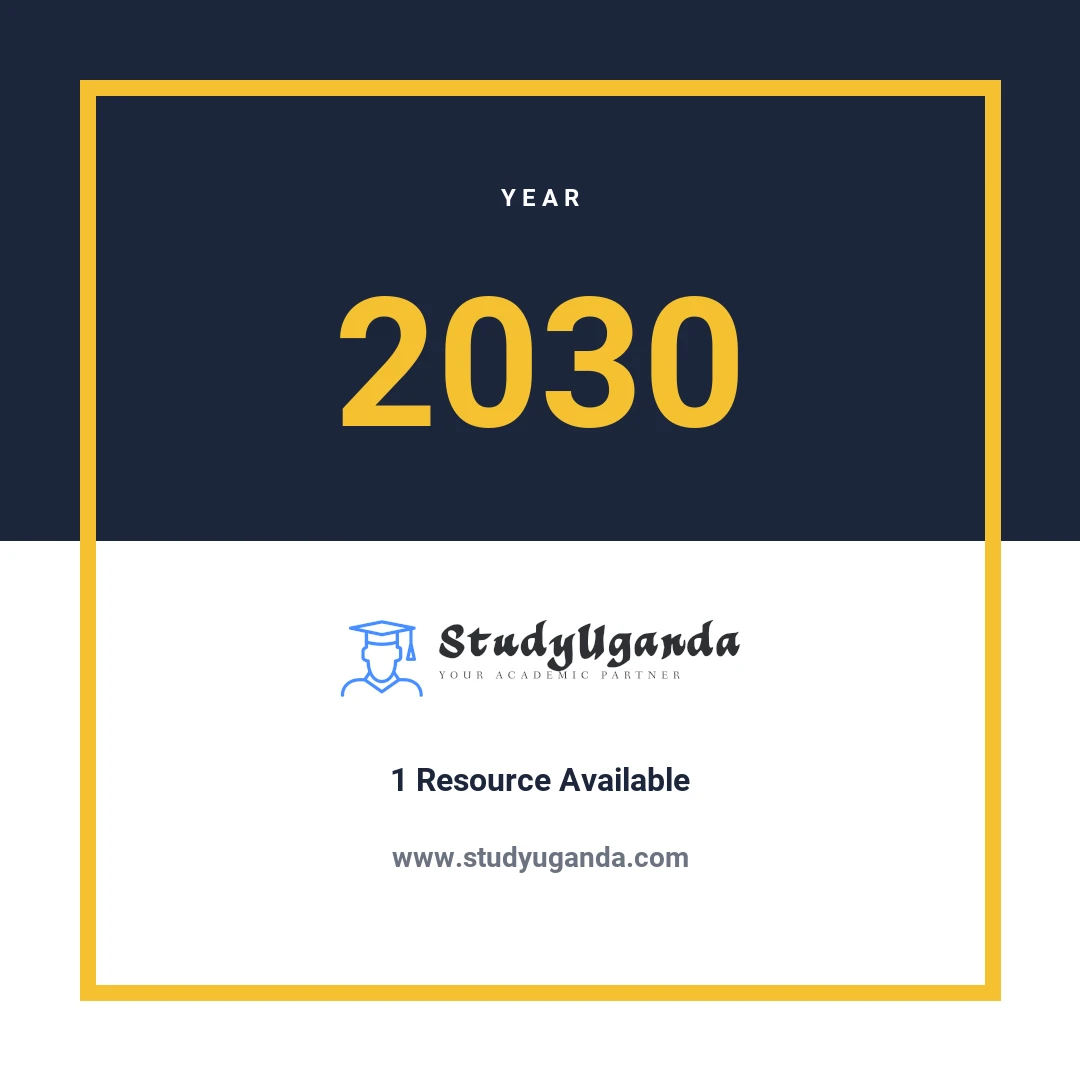 Year 2030 Category Card