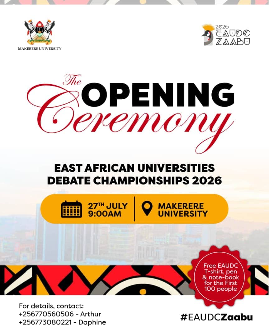 Makerere University to Host the East African Universities Debate Championships (EAUDC Zaabu)